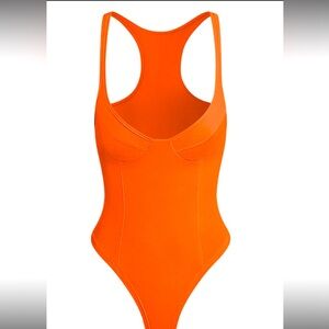 MICAS solid deep v-neck bodysuit